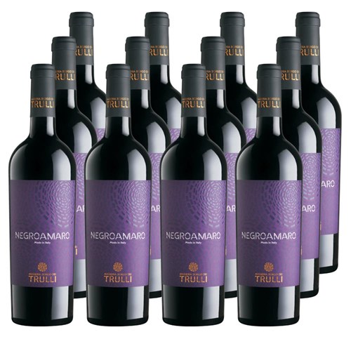 Case of 12 Trulli Negroamaro IGP Salento 70cl Red Wine